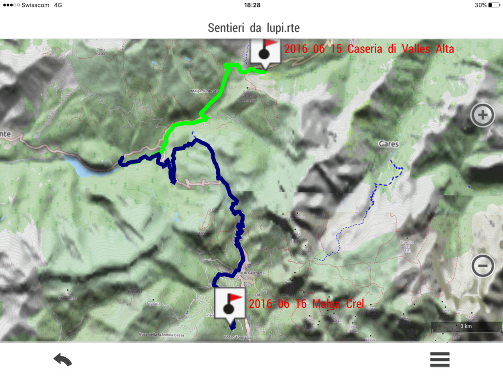 2016 06 16 XII tappa: malga Crel